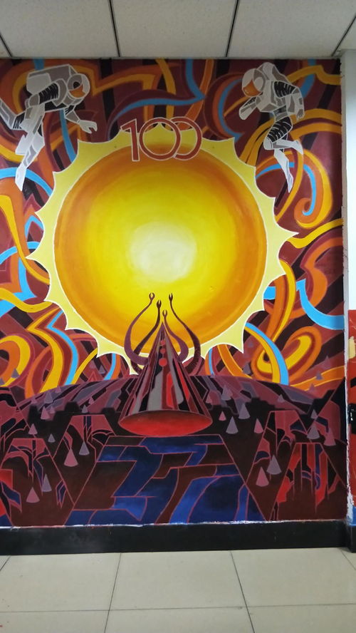 美術與設計學院獻禮建黨100周年墻繪比賽圓滿落幕